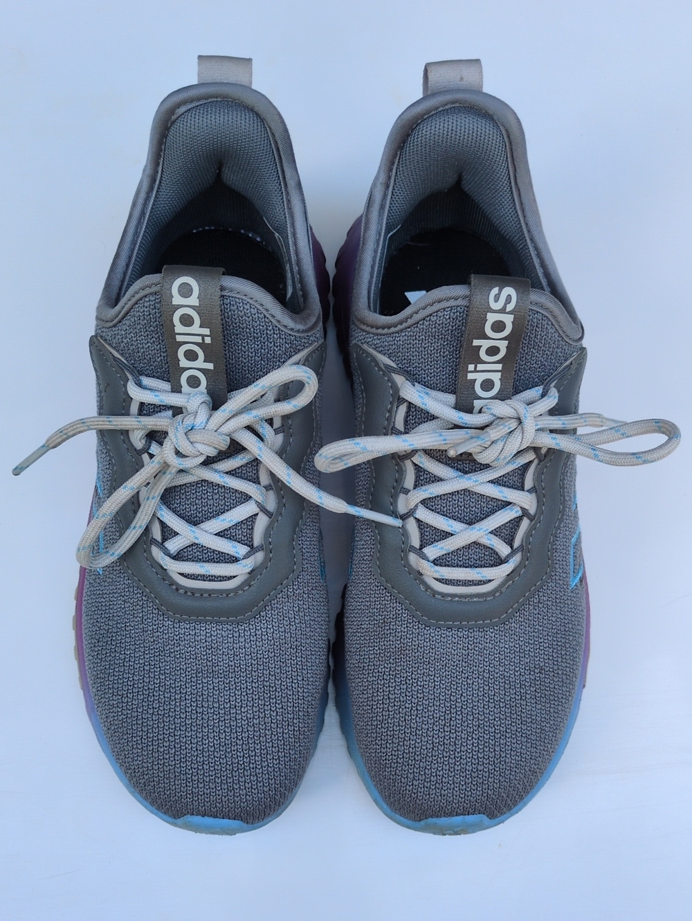 Adidas Kaptir Flow 2.0 Shoes Sneakers Girls size 3 - Picture 3 of 9